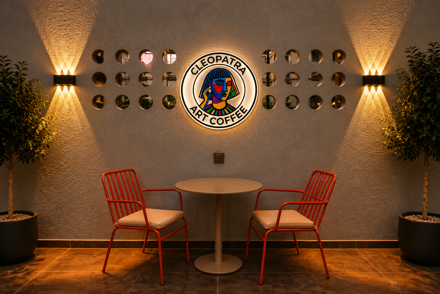 Cleopatra Art Coffee mekan atmosferi